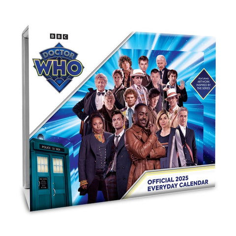 DOCTOR WHO 2025 DESK BLOCK CALENDAR