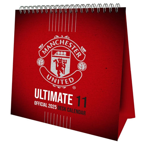 MANCHESTER UNITED FC 2025 DESK EASEL CALENDAR