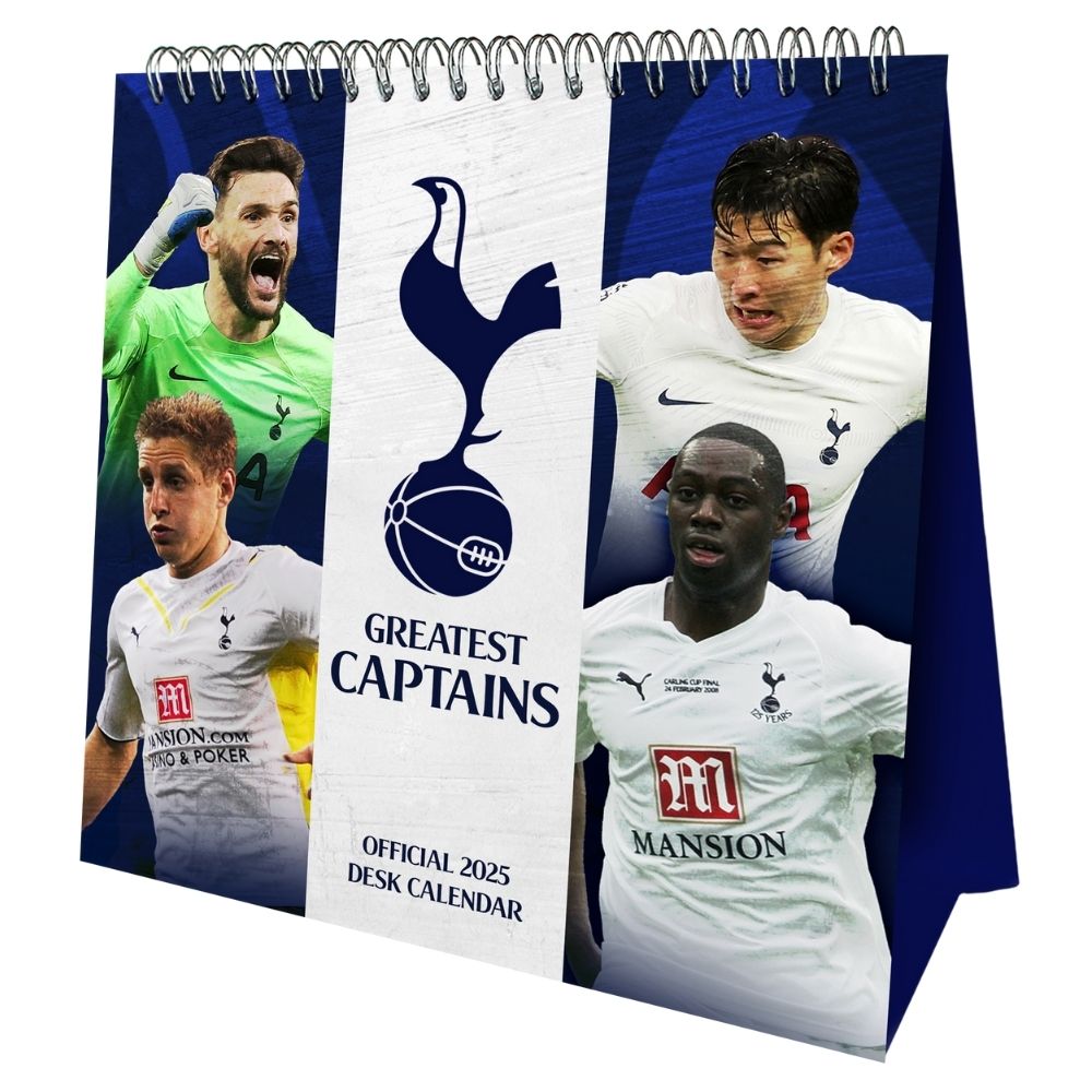 TOTTENHAM HOTSPUR FC 2025 DESK EASEL CALENDAR Danilo Promotions