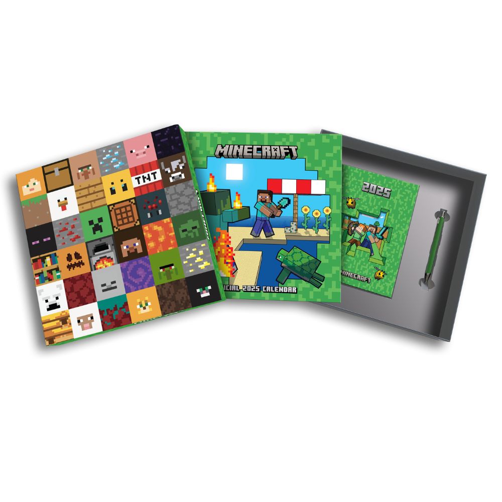 MINECRAFT 2025 KALENDER EN DAGBOEK CADEAUDOOS