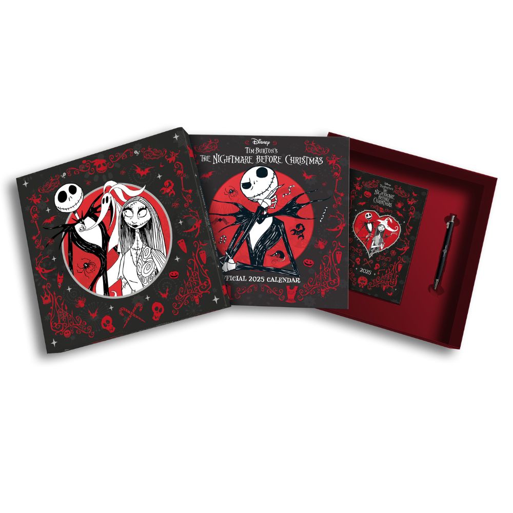 DISNEY THE NIGHTMARE BEFORE CHRISTMAS MOVIE 2025 CALENDAR AND DIARY GIFT BOX SET