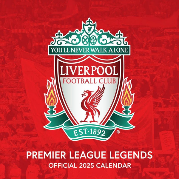 LIVERPOOL FC LEGENDS 2025 SQUARE CALENDAR