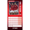 MANCHESTER UNITED FC LEGENDS 2025 SQUARE CALENDAR