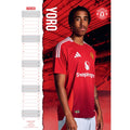 MANCHESTER UNITED FC 2025 A3 CALENDAR  PLASTIC FREE