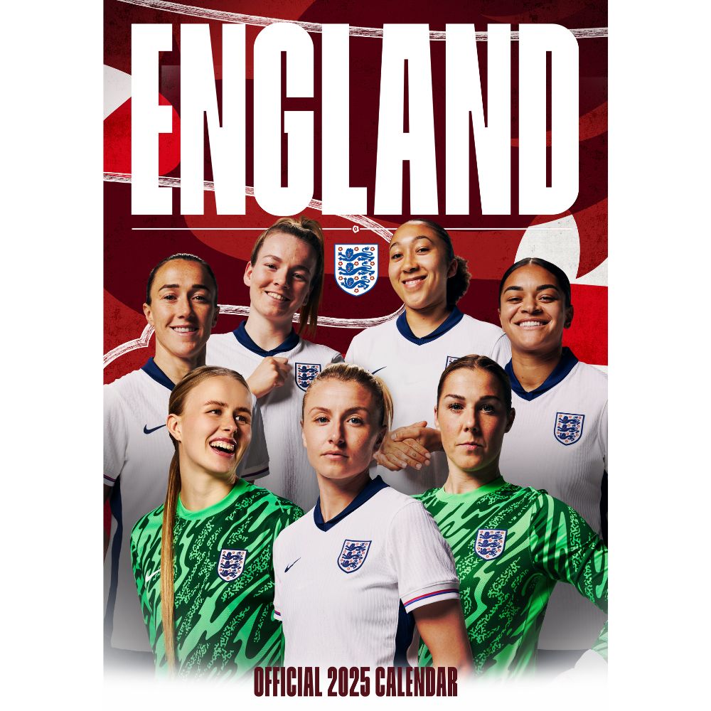 ENGELAND LIONESSES VROUWENVOETBAL 2025 A3 KALENDER