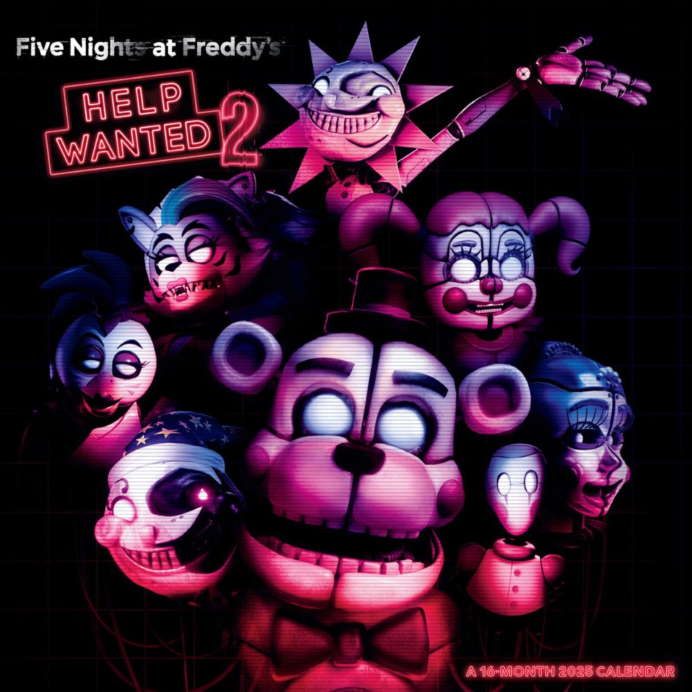 FIVE NIGHTS AT FREDDY`S 2025 SQUARE CALENDAR Danilo Promotions