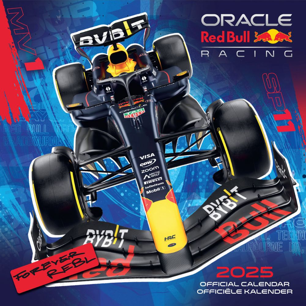 REDBULL RACING 2025 SQUARE CALENDAR Danilo Promotions