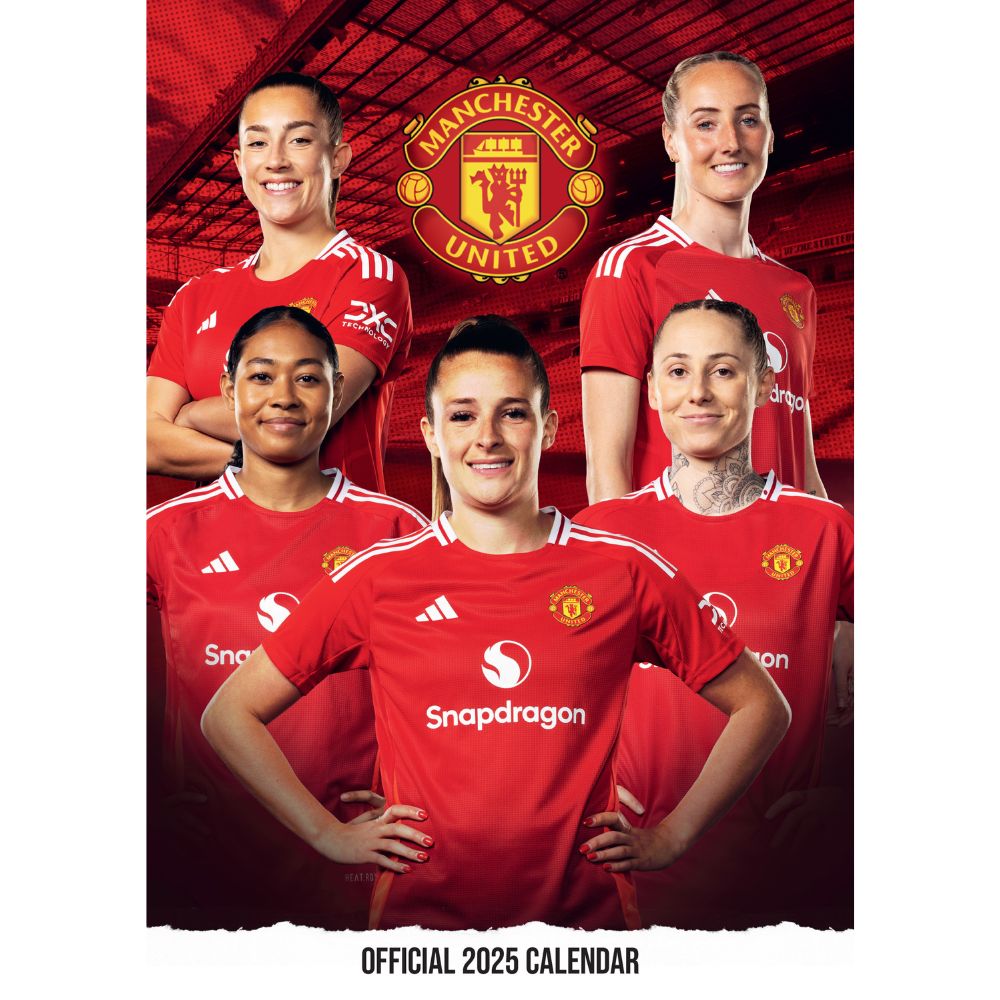 MANCHESTER UNITED FC 2025 DAMES A3 KALENDER