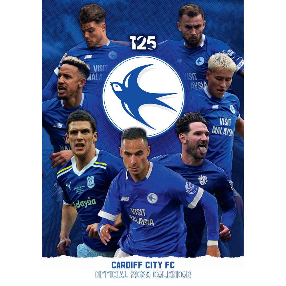 CARDIFF CITY FC 2025 A3 CALENDAR