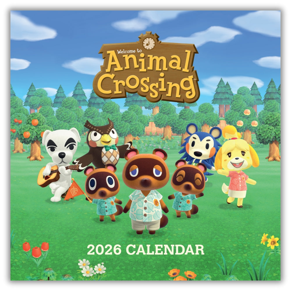 ANIMAL CROSSING 2026 SQUARE CALENDAR