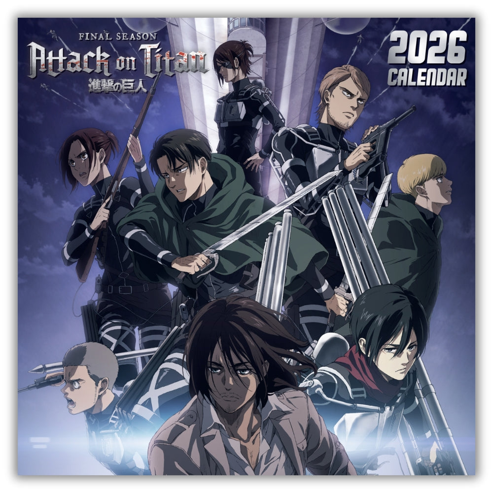 ATTACK ON TITAN 2026 SQUARE CALENDAR