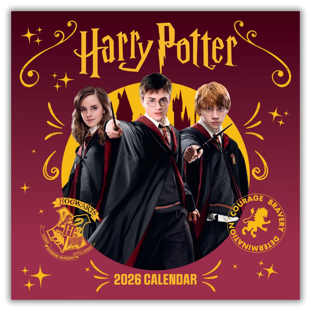HARRY POTTER MOVIE 2026 SQUARE CALENDAR
