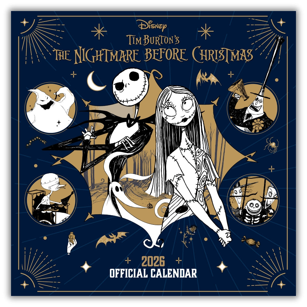 THE NIGHTMARE BEFORE CHRISTMAS 2026 SQUARE CALENDAR