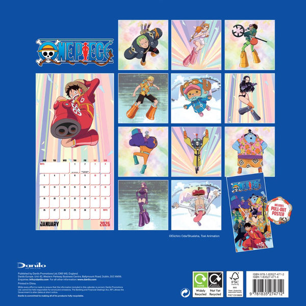ONE PIECE 2026 SQUARE CALENDAR – Danilo Promotions