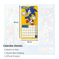 SONIC THE HEDGEHOG 2026 SQUARE CALENDAR