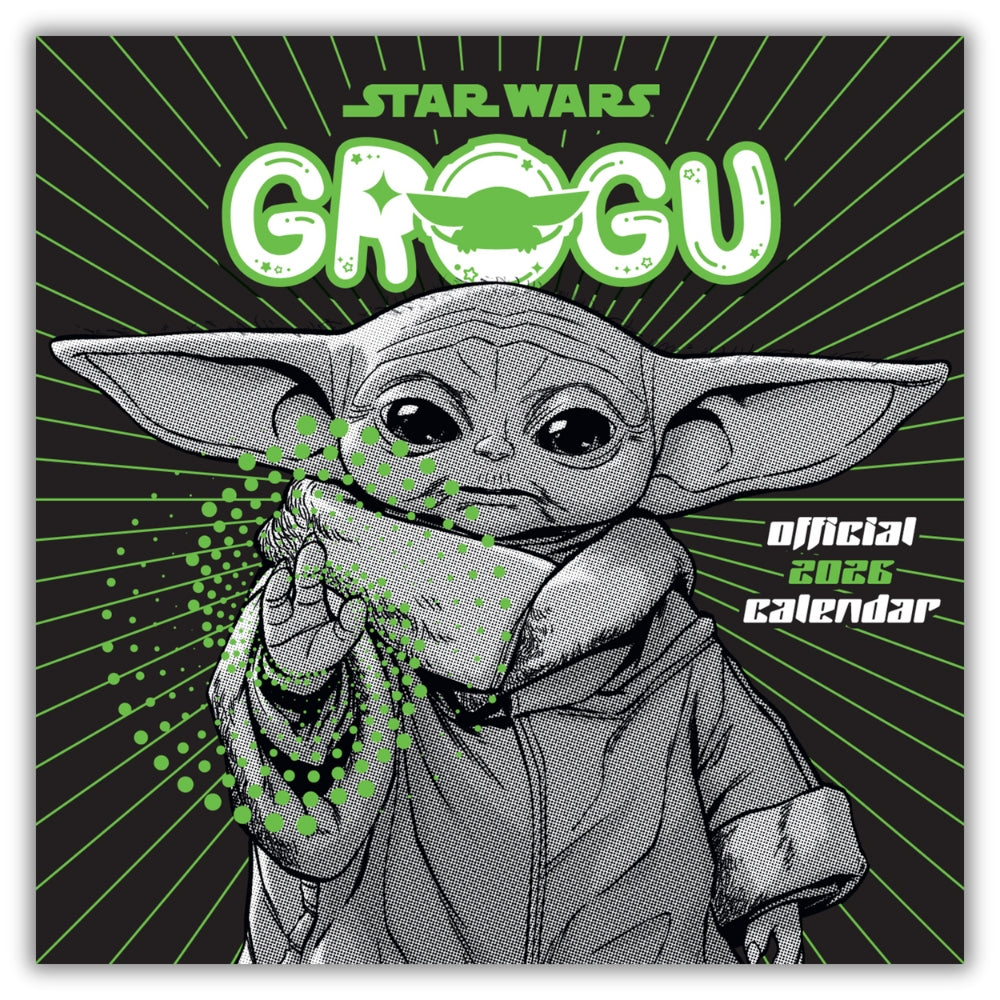 STAR WARS THE MANDALORIAN GROGU 2026 SQUARE CALENDAR