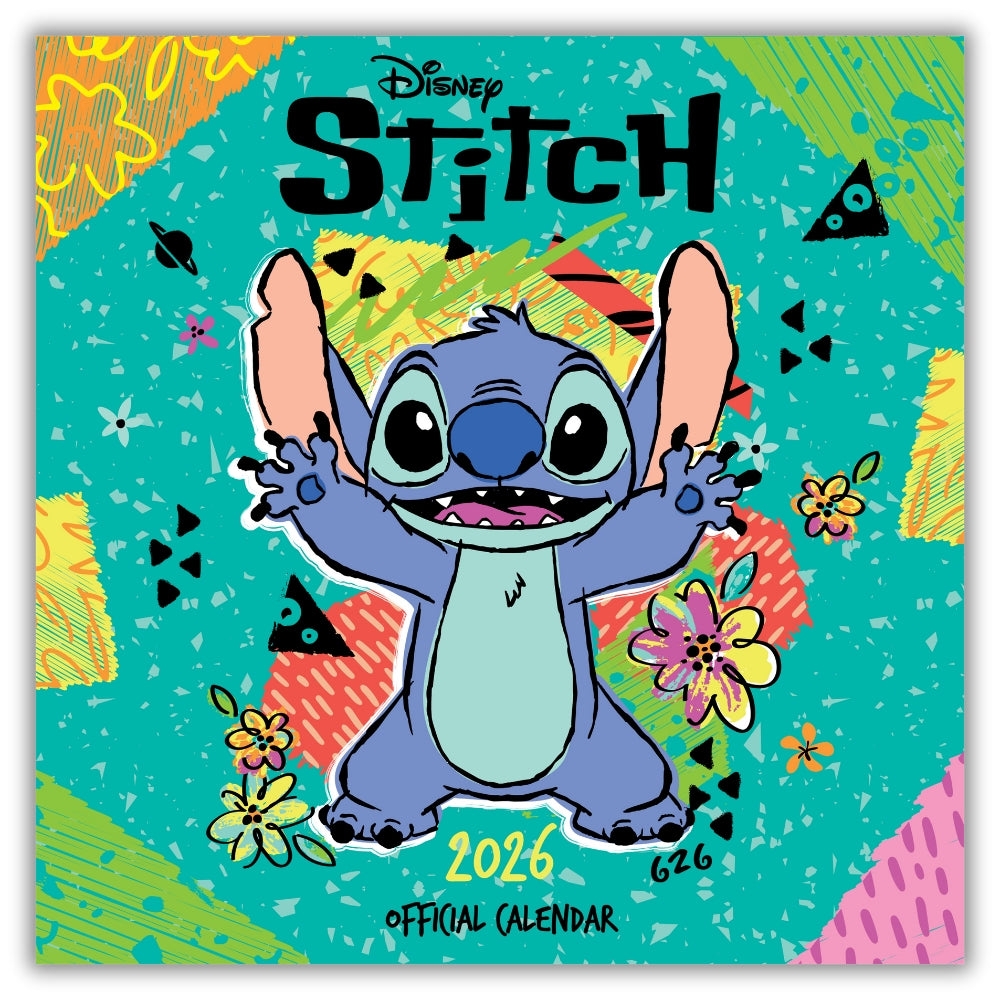 DISNEY STITCH 2026 SQUARE CALENDAR (MULTI-LANGUAGE)