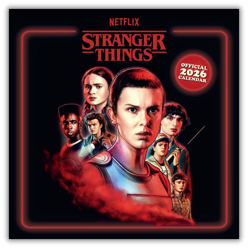 STRANGER THINGS REWATCH 2026 SQUARE CALENDAR