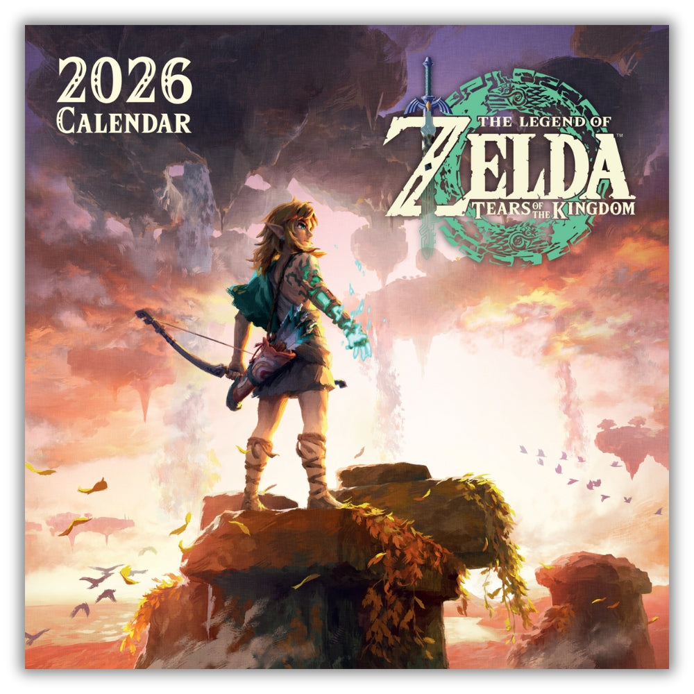 THE LEGEND OF ZELDA 2026 SQUARE CALENDAR