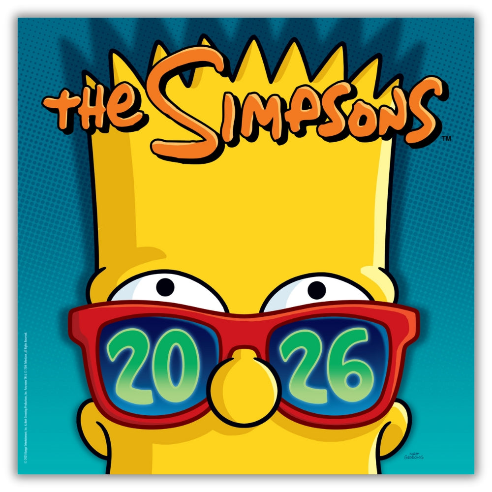 THE SIMPSONS 2026 SQUARE CALENDAR
