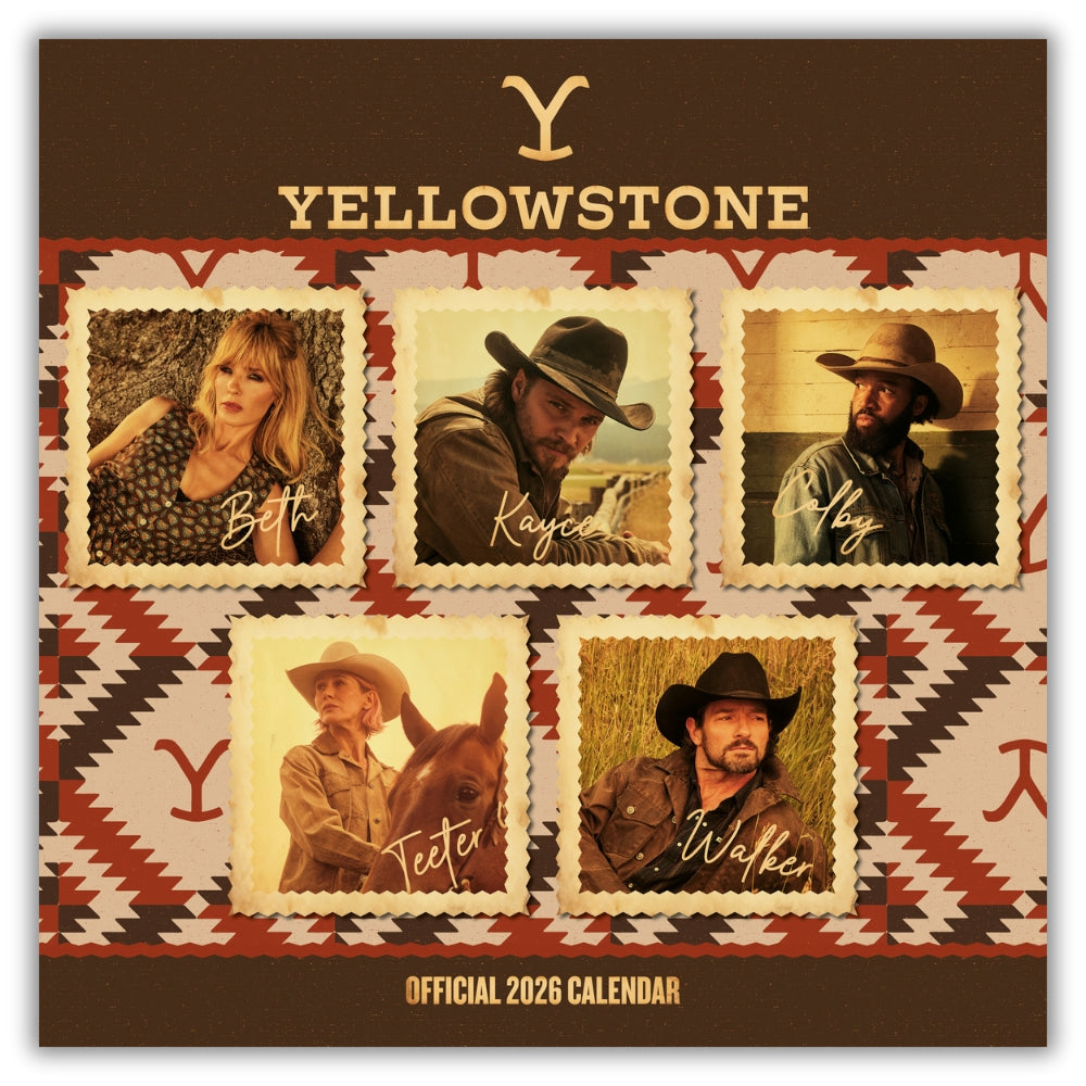 YELLOWSTONE 2026 SQUARE CALENDAR