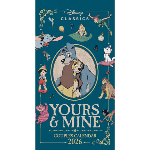 DISNEY YOURS & MINE 2026 SLIM CALENDAR