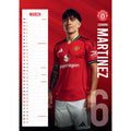MANCHESTER UNITED FC 2026 A3 CALENDAR