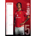 MANCHESTER UNITED FC 2026 A3 CALENDAR