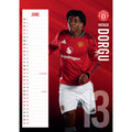MANCHESTER UNITED FC 2026 A3 CALENDAR