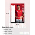 MANCHESTER UNITED FC 2026 A3 CALENDAR