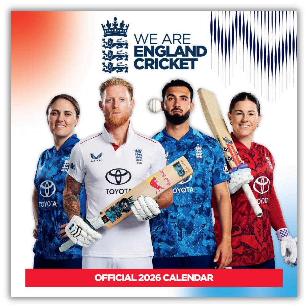 ENGLAND CRICKET 2026 SQUARE CALENDAR