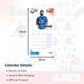 ENGLAND CRICKET 2026 SQUARE CALENDAR
