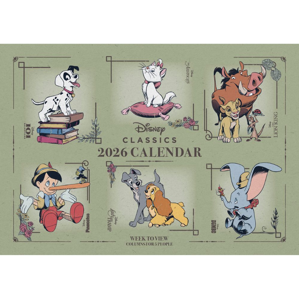 DISNEY CLASSICS 2026 A4 FAMILY ORGANISER - PRE-ORDER