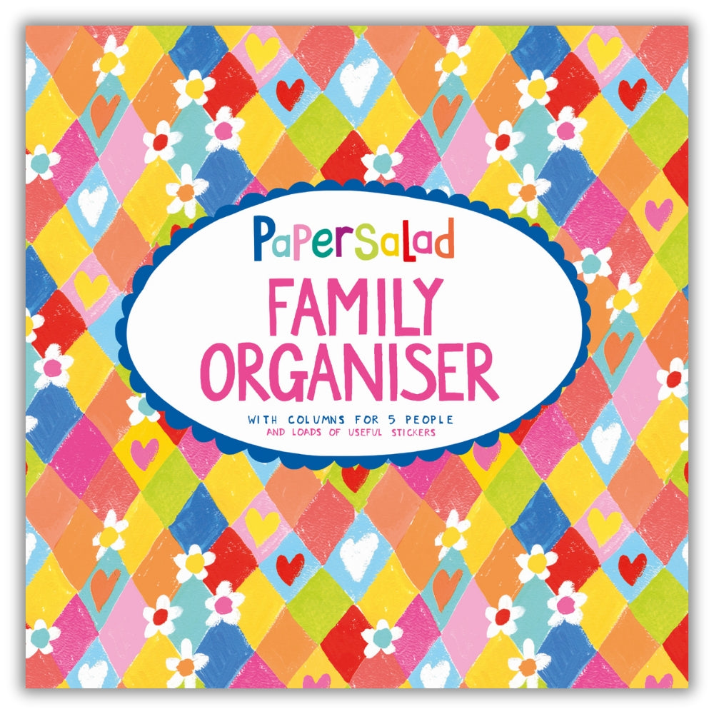 PAPER SALAD 2026 FAMILY ORGANISER CALENDAR (WITH STICKERS)
