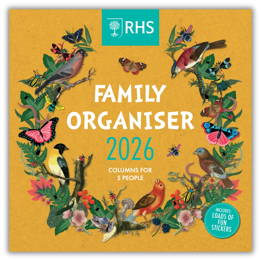 RHS 2026 FAMILY ORGANISER CALENDAR (WITH POCKET AND STICKERS)