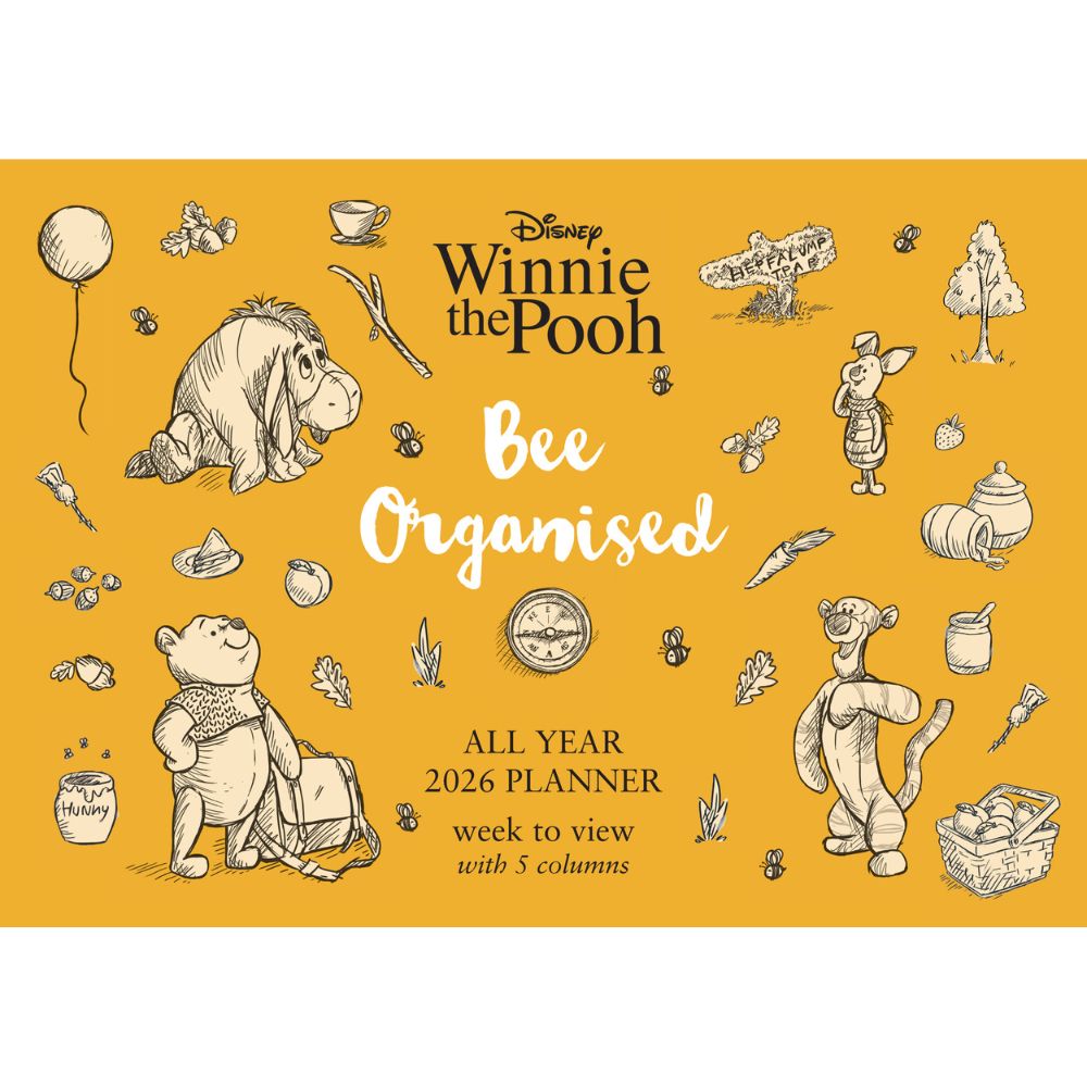 DISNEY WINNIE THE POOH 2026 A4 FAMILY ORGANISER - PRE-ORDER