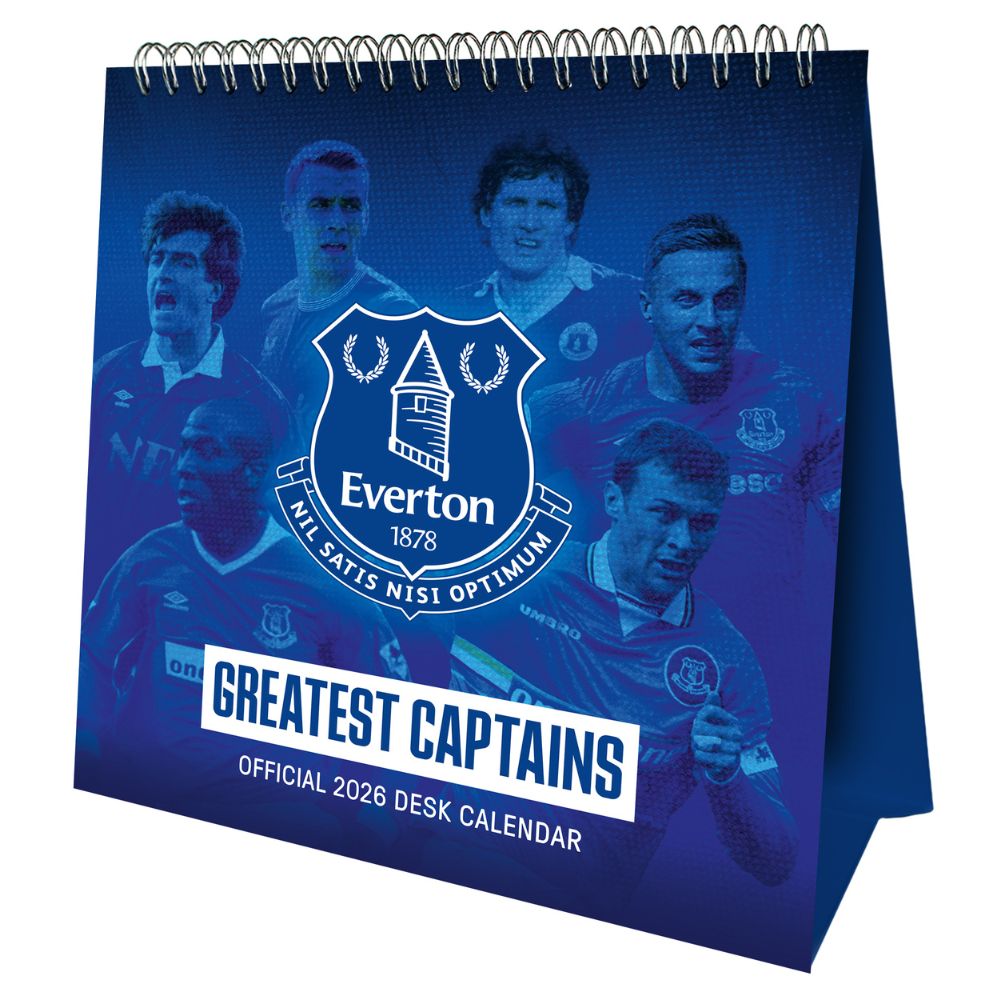 EVERTON FC 2026 DESK EASEL CALENDAR