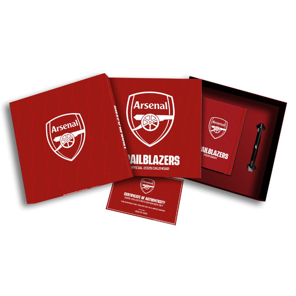 ARSENAL FC 2026 CALENDAR & DIARY MUSICAL GIFT BOX - PRE-ORDER