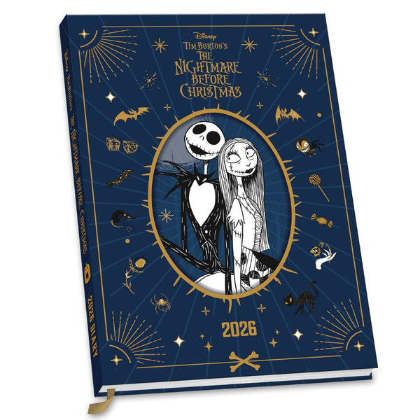 Nightmare Before Christmas 2026 Mini Calendar - Jack Skellington Desk Calendar With 100+ Stickers