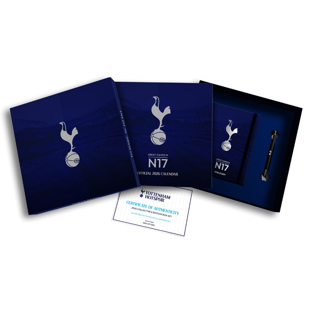 TOTTENHAM HOTSPUR FC 2026 CALENDAR & DIARY MUSICAL GIFT BOX - PRE-ORDER
