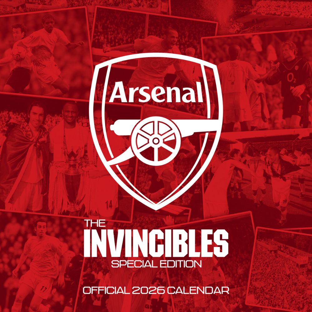 ARSENAL FC LEGENDS 2026 SQUARE CALENDAR - PRE-ORDER