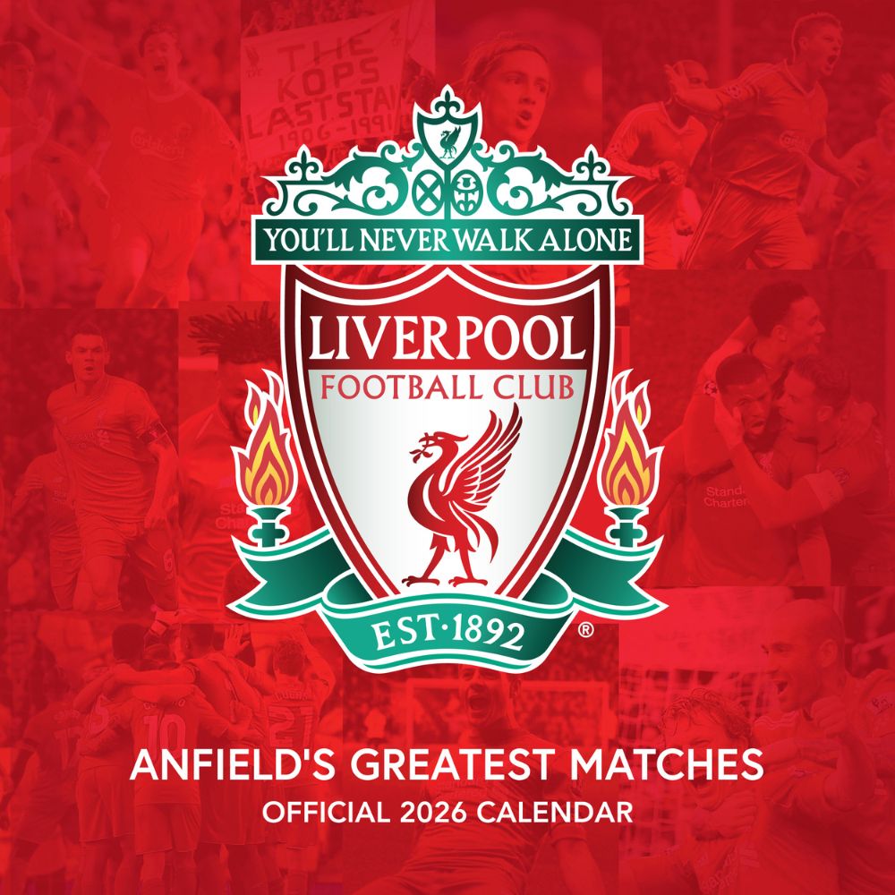 LIVERPOOL FC LEGENDS 2026 SQUARE CALENDAR - PRE-ORDER