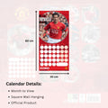 MANCHESTER UNITED FC LEGENDS 2026 SQUARE CALENDAR - PRE-ORDER