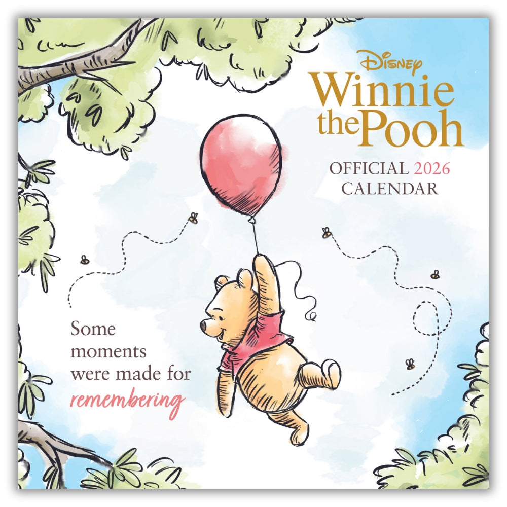 DISNEY WINNIE THE POOH 2026 SQUARE CALENDAR