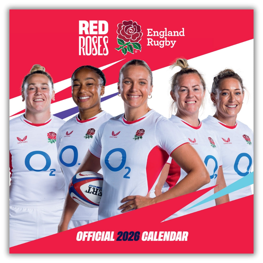 ENGLAND WOMEN'S RUGBY 2026 SQUARE CALENDAR