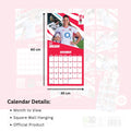 ENGLAND WOMEN'S RUGBY 2026 SQUARE CALENDAR