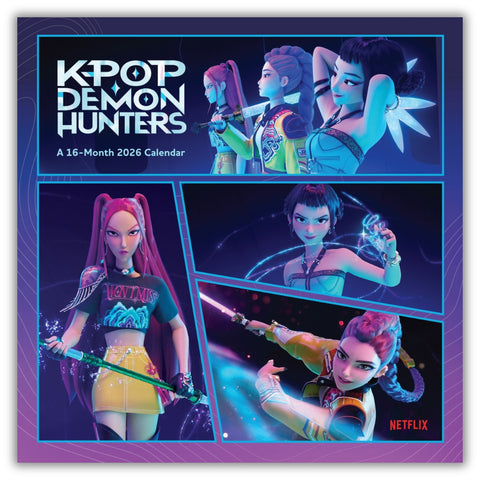 KPOP DEMON HUNTERS 2026 SQUARE CALENDAR