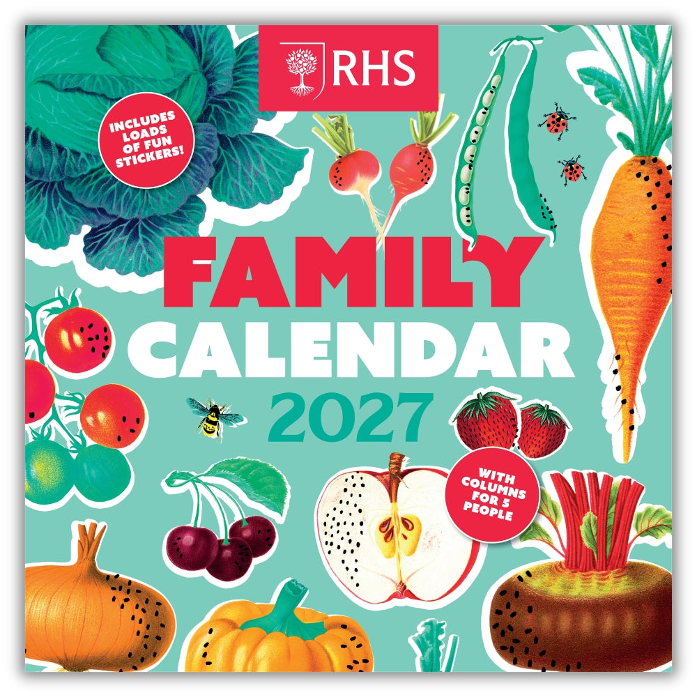 RHS 2027 FAMILY ORGANISER CALENDAR (WITH POCKET AND STICKERS)