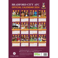 Bradford City Fc 2024 A3 Calendar