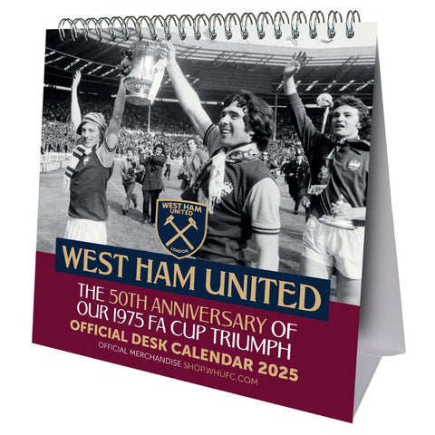 WEST HAM UNITED FC 2025 BUREAU-EASELKALENDER